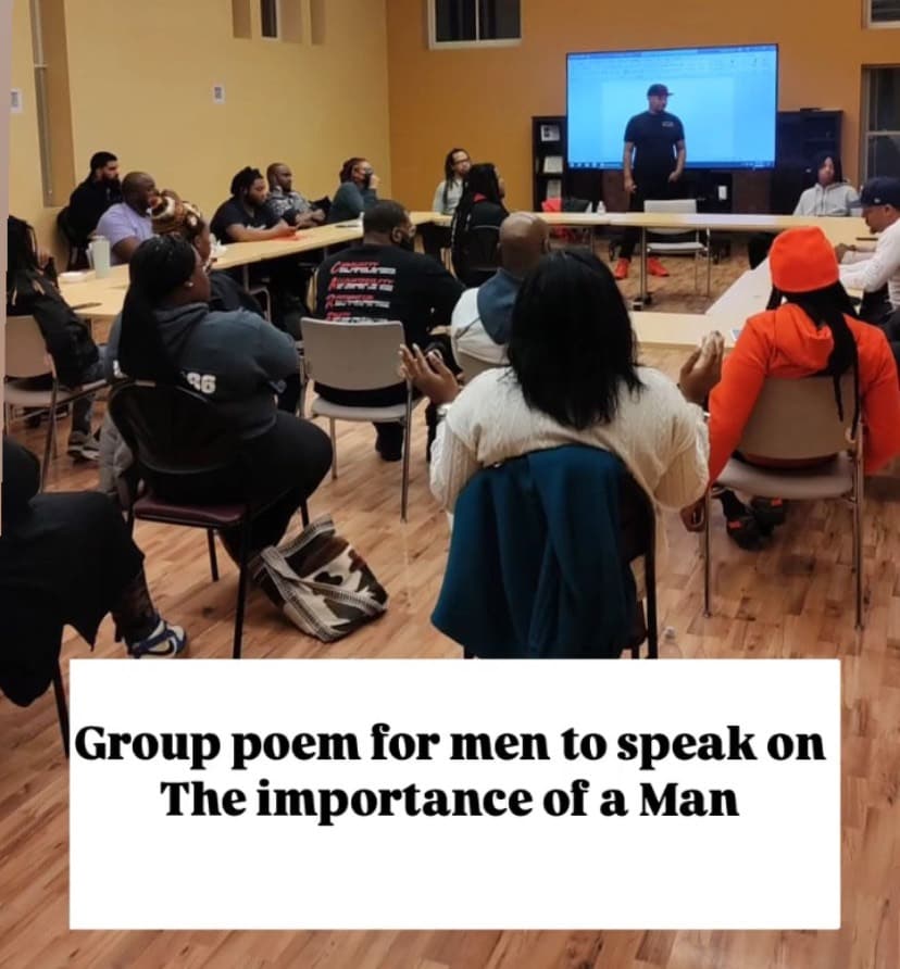 Participants seated in a Poetry Clinic group discussion